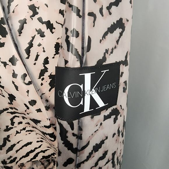 Calvin Klein Animal Print Raincoat - Picture 3 of 5